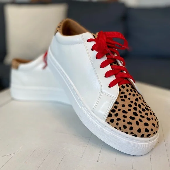 SOLD - Altar’d State Women’s Ryan White Cheetah Sneakers Size 9 - Picture 1 of 7